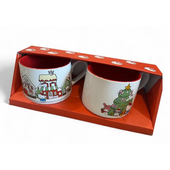 Hello Kitty Set of 2 Mugs - Picture 1 of 4